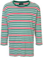 Undercover Striped Longsleeved T-shirt - White