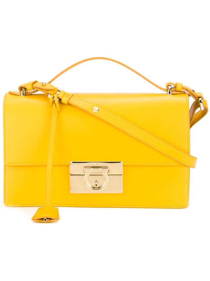 Salvatore Ferragamo Gancio Flap Shoulder Bag