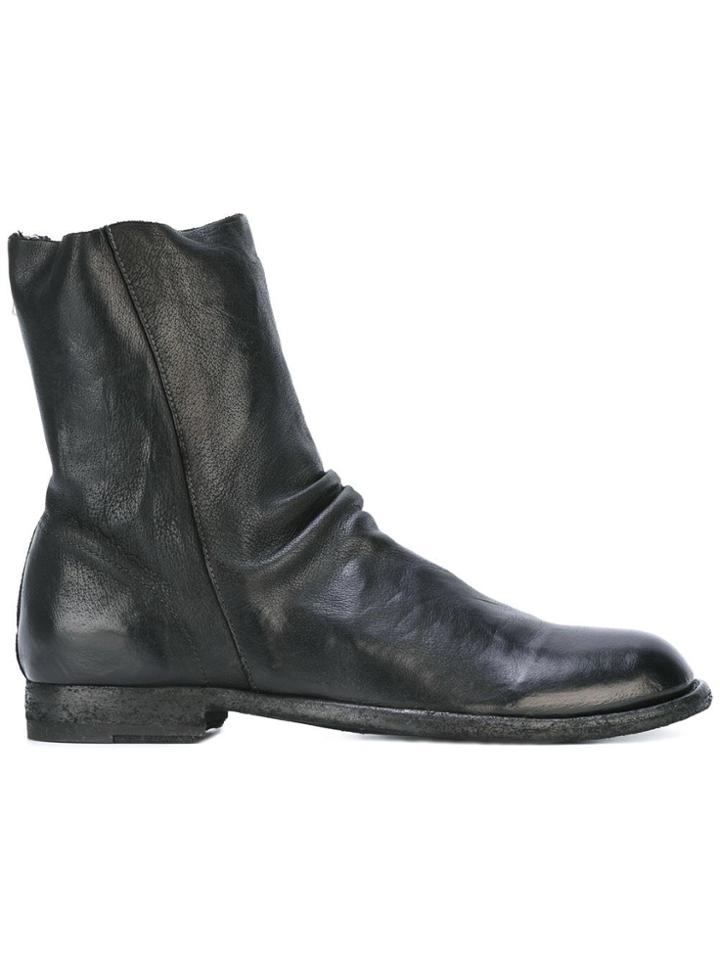 Officine Creative Cordet Zip Ankle Boots - Black