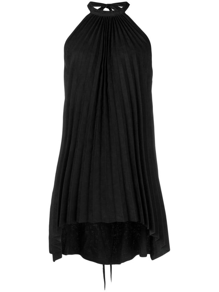 Isaac Sellam Experience Halterneck Pleated Top - Black