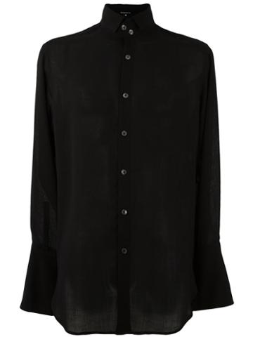 Ann Demeulemeester Novice Shirt, Men's, Size: Small, Black, Polyester/rayon/virgin Wool