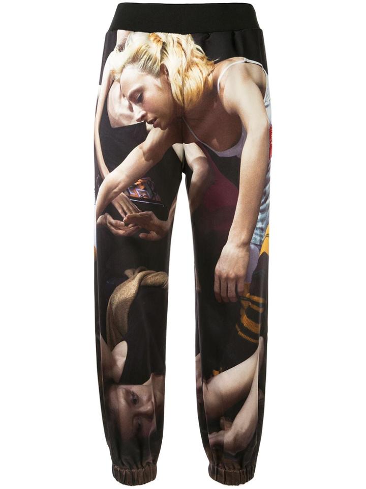 Undercover Photographic Print Joggers - Black