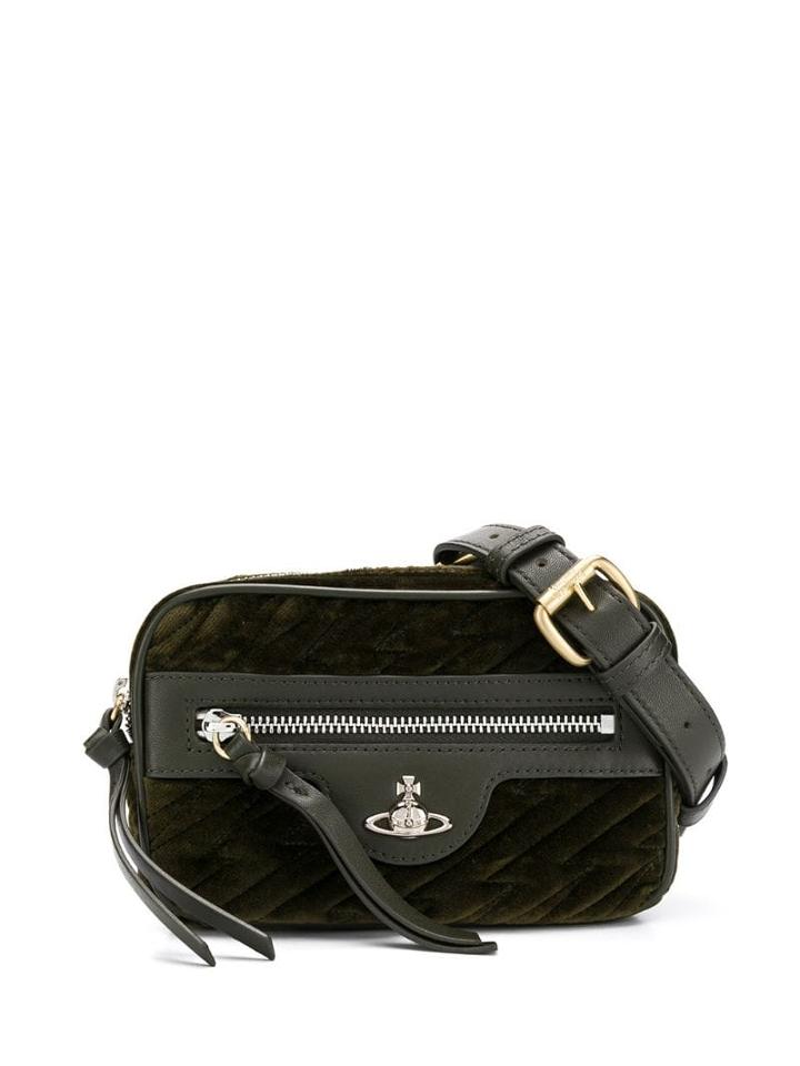 Vivienne Westwood Quilted Orb Cross Body Bag - Green