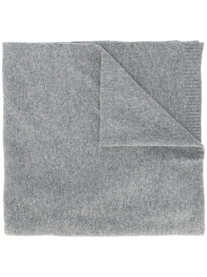 Kenzo 'i Love You' Scarf, Men's, Grey, Wool