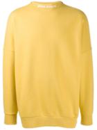 Palm Angels Mock Neck Logo Sweatshirt - Yellow
