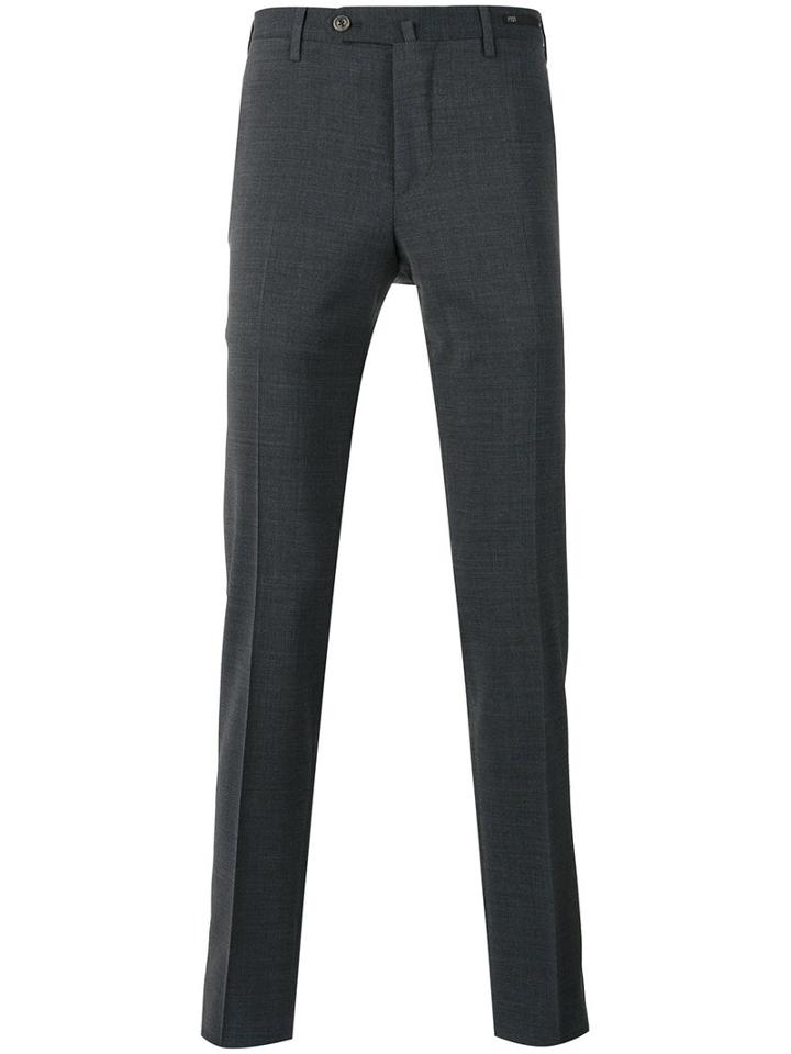 Pt01 Super Slim Trousers, Men's, Size: 48, Grey, Polyester/spandex/elastane/wool