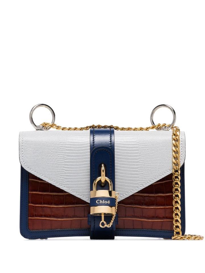 Chloé Padlock Shoulder Bag - Blue