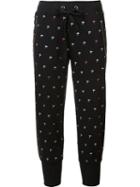 Thomas Wylde 'burning Rubber' Track Pants, Women's, Size: Large, Black, Cotton/polyester