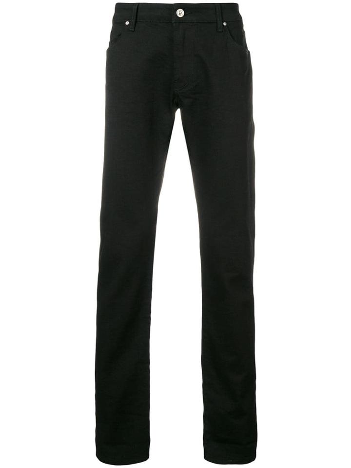 Karl Lagerfeld Low Rise Slim Fit Trousers - Black