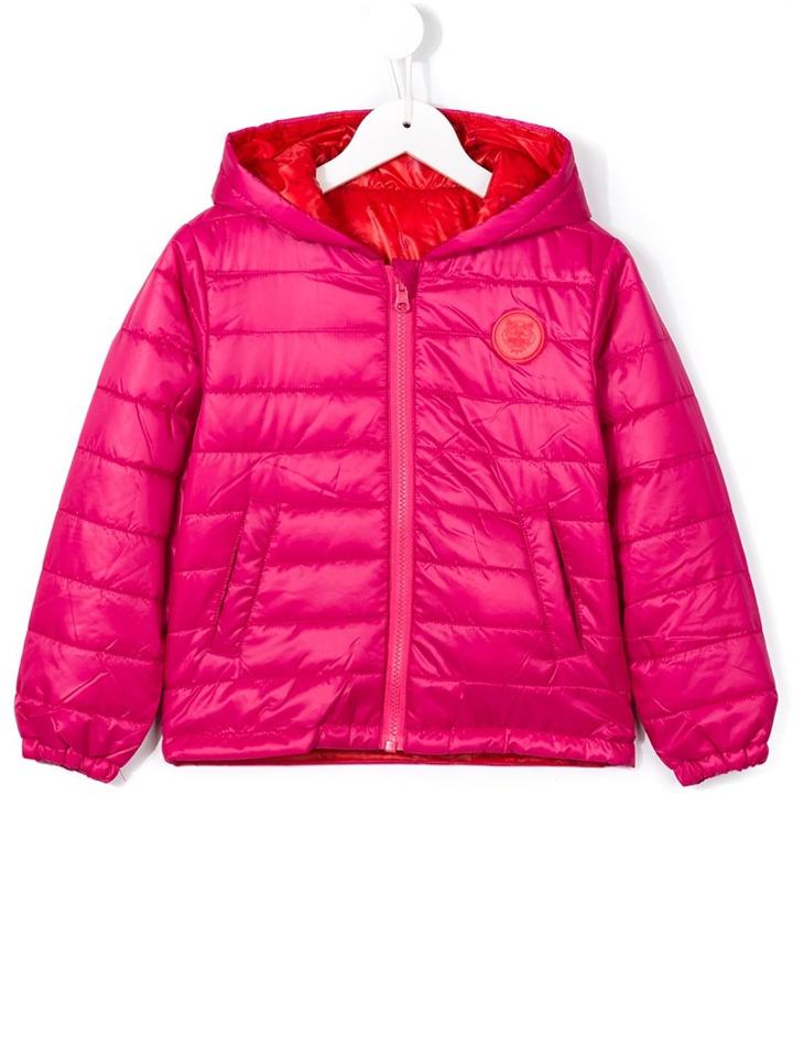 Kenzo Kids Reversible Puffer Jacket, Girl's, Size: 10 Yrs, Pink/purple