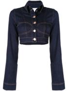 Alice Mccall Bloomsbury Cropped Jacket - Blue