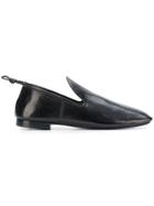 Lemaire Square Toe Slippers - Black