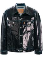 Doublet Varnished Button Jacket - Blue