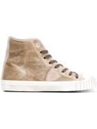 Philippe Model Philippe Model A18igrhdev02 Beige Leather/fur/exotic
