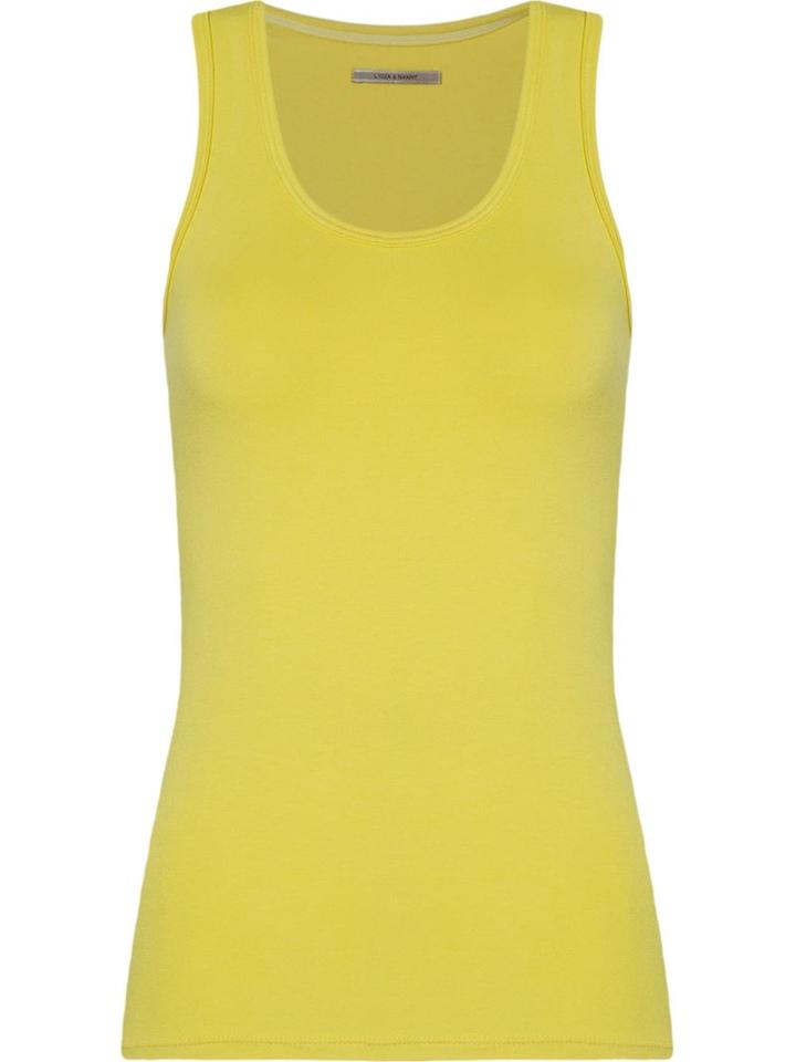 Lygia & Nanny Scoop Neck Tank Top, Women's, Size: 42, Yellow/orange, Polyamide