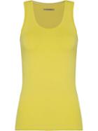 Lygia & Nanny Scoop Neck Tank Top, Women's, Size: 42, Yellow/orange, Polyamide