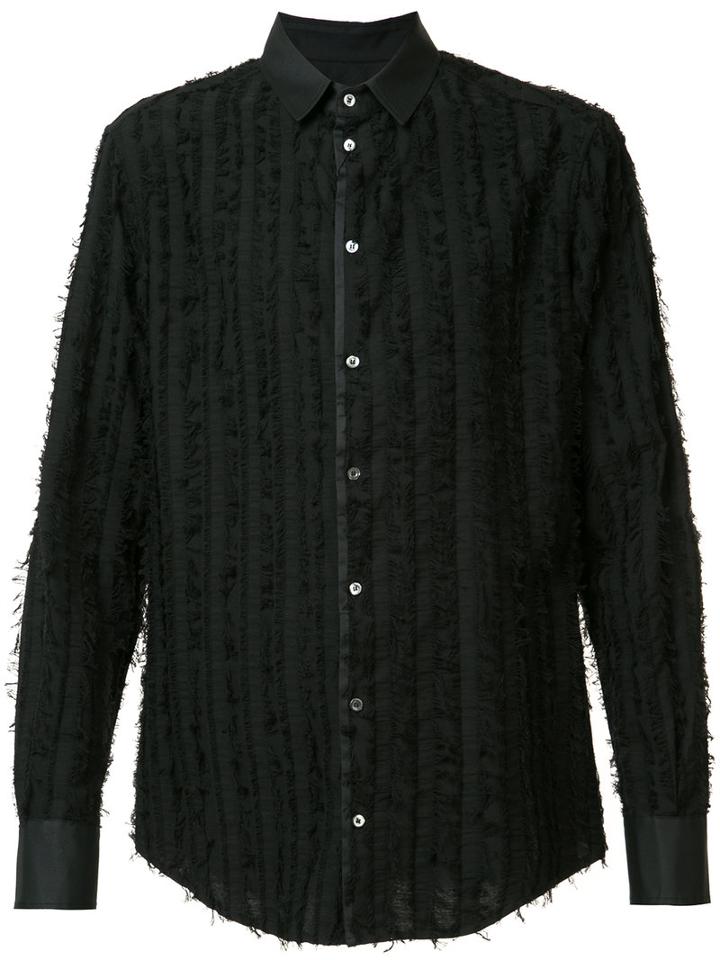 Tom Rebl - Embroidered Shirt - Men - Cotton - 48, Black, Cotton