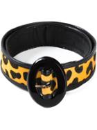 Jean Louis Scherrer Vintage Buckled Belt, Women's, Size: 80, Black