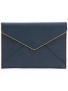 Rebecca Minkoff Zipper Envelope Clutch Bag, Women's, Blue