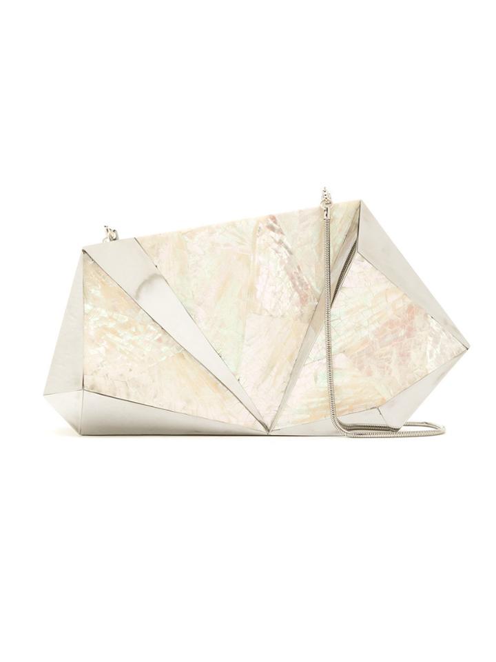 Isla Mother Of Pearl Clutch - Neutrals