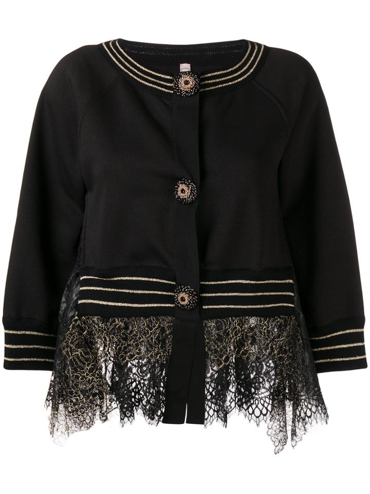 Antonio Marras Lace Detail Jacket - Black