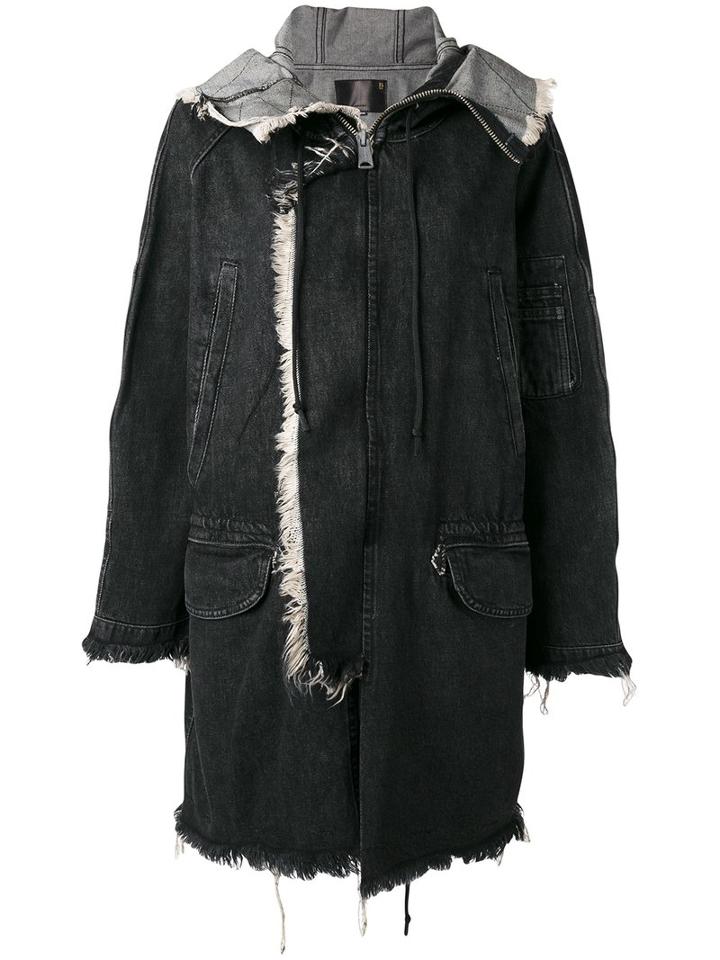 R13 Denim Parka, Women's, Size: Xs, Black, Cotton
