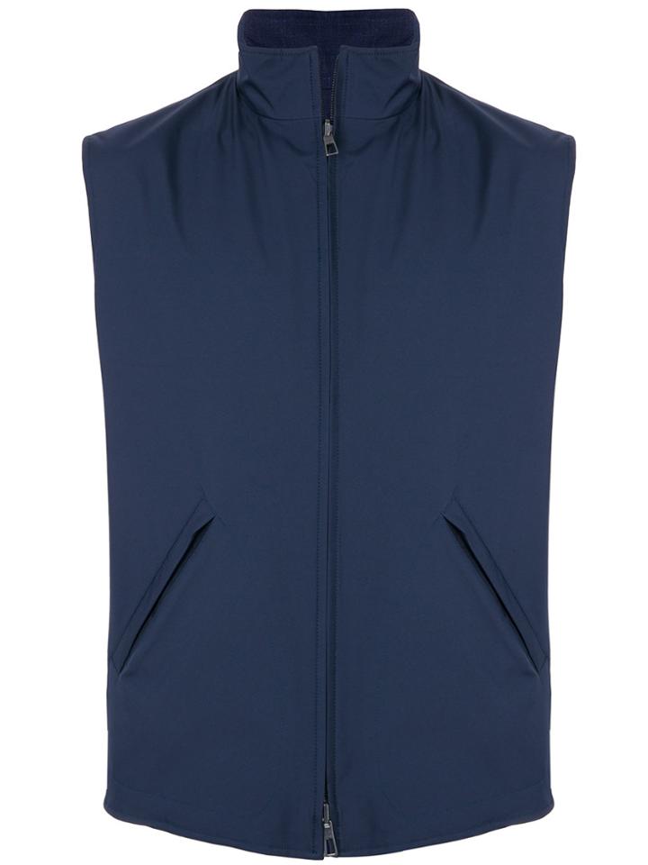 Loro Piana Sleeveless Vest Jacket - Blue