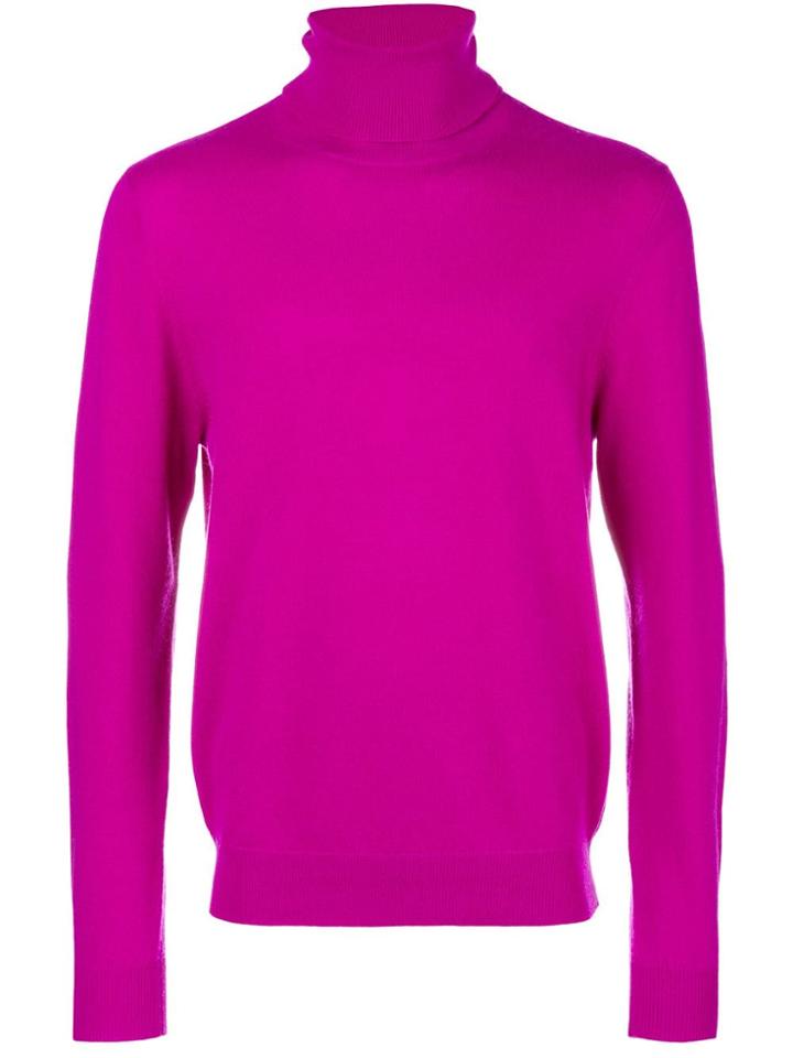 Chalayan Split Roll Neck Jumper - Pink & Purple