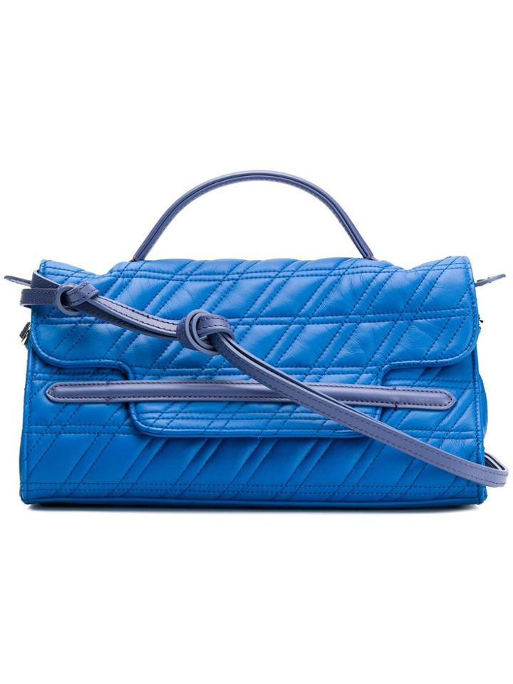 Zanellato Quilted Tote Bag - Blue