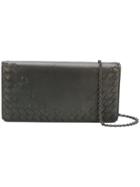 Bottega Veneta Woven Detail Clutch - Metallic