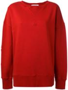 Faith Connexion - Distressed Sweatshirt - Women - Cotton - S, Red, Cotton