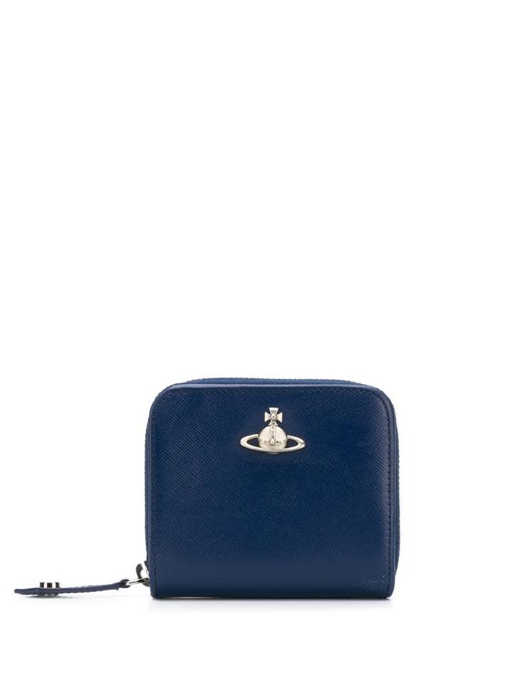 Vivienne Westwood Logo Embellished Purse - Blue