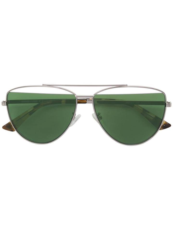 Mcq By Alexander Mcqueen Eyewear Demi Lens Tinted Aviators - Metallic