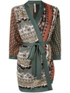 Antonio Marras Patchwork Wrap Cardigan - Multicolour