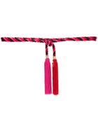 Philosophy Di Lorenzo Serafini Striped Tassel Belt - Pink & Purple