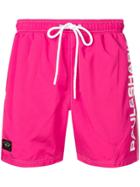 Paul & Shark Logo Swim Shorts - Pink