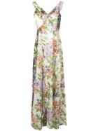 Liu Jo Floral Print Long Dress - White