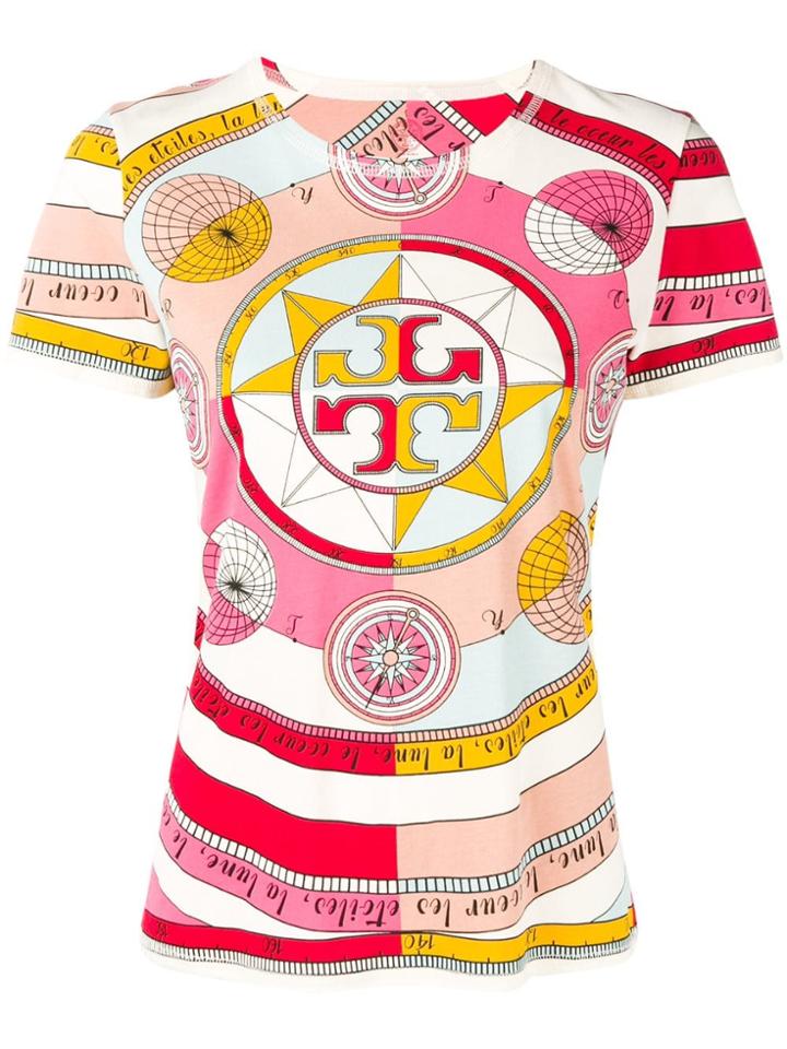 Tory Burch Constellation Print T-shirt - Pink