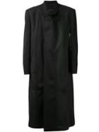 Siki Im Long Coat, Men's, Size: Iv, Black, Wool