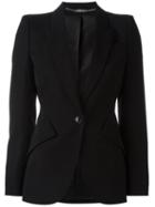 Alexander Mcqueen Tailored Blazer, Women's, Size: 40, Black, Cupro/wool