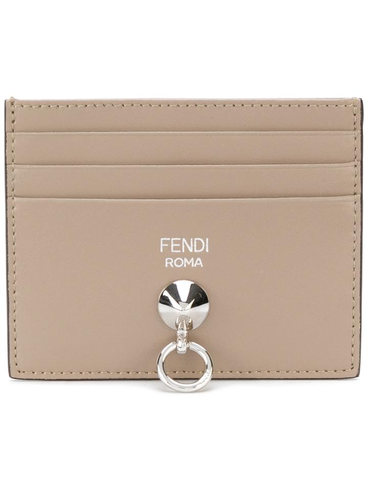 Fendi Classic Logo Cardholder - Nude & Neutrals