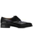 Salvatore Ferragamo Classic Brogues, Men's, Size: 6, Black, Leather