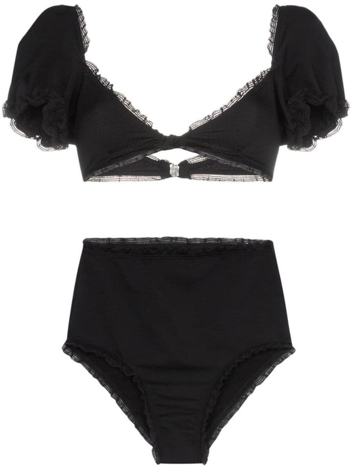Leslie Amon Maryline High Waist Bikini - Black