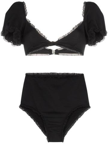 Leslie Amon Maryline High Waist Bikini - Black