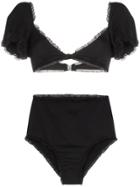 Leslie Amon Maryline High Waist Bikini - Black