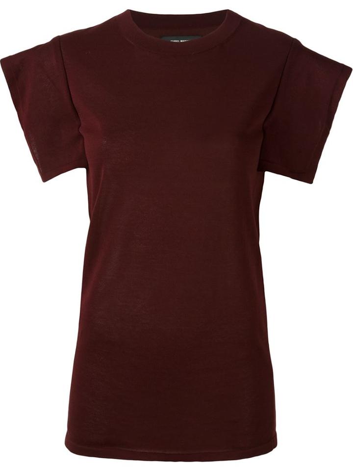 Isabel Marant 'scotty' T-shirt, Women's, Size: 42, Red, Cotton/polyamide