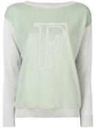 Fabiana Filippi Contrast Panels Jumper - Grey