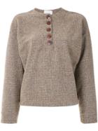 Framed Wool Sweater - Brown