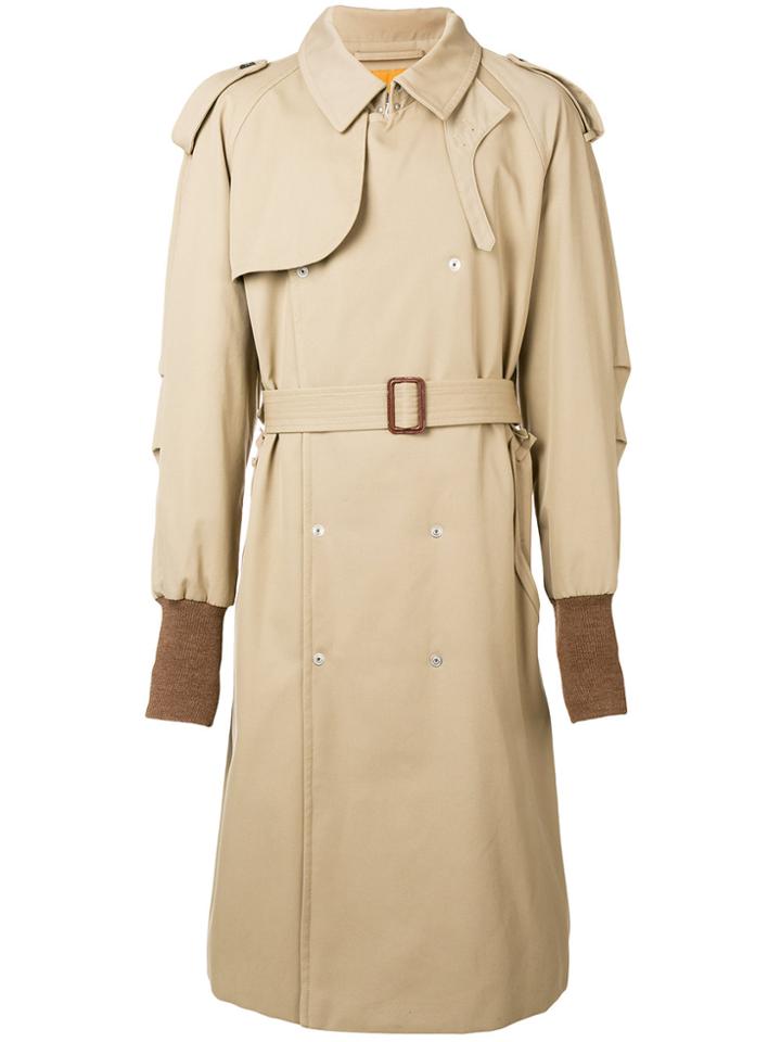 Maison Margiela Padded Trench Coat - Nude & Neutrals