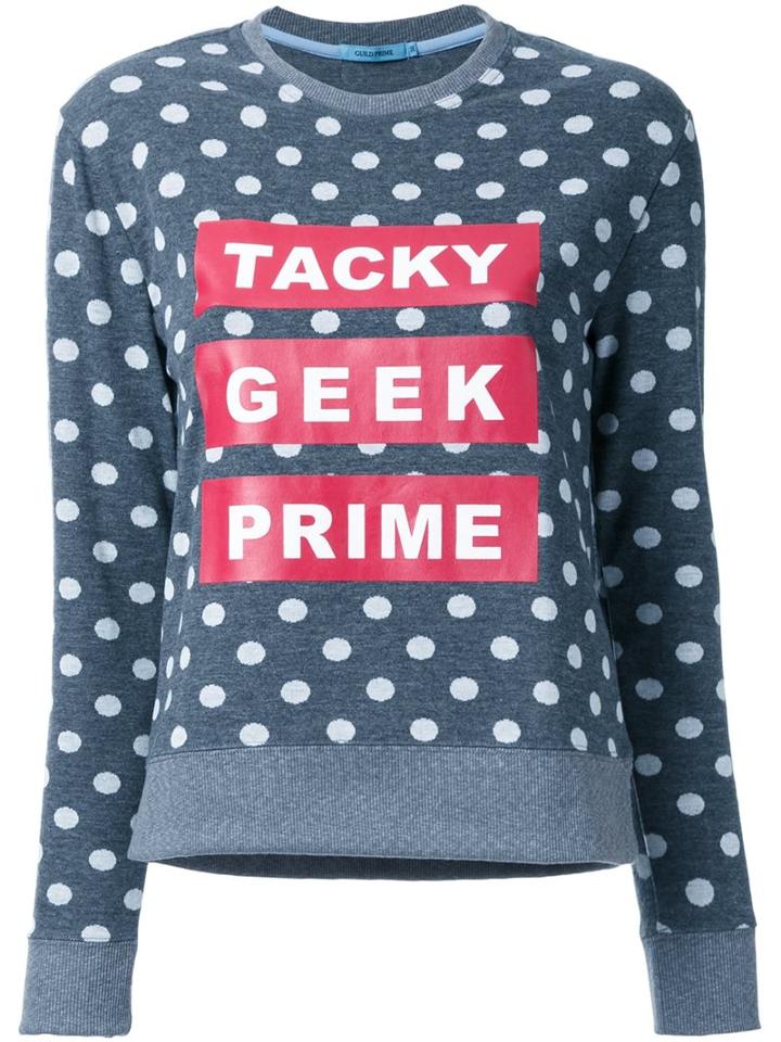 Guild Prime 'tacky Geek Prime' Sweatshirt, Women's, Size: 34, Grey, Polyester